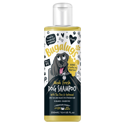 Bugalugs Medi Fresh Shampoo - anti-itch shampoo for dogs, with oats and essential oils