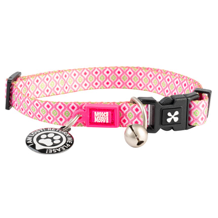 Max&Molly GOTCHA! Smart ID Cat Collar Retro - colorful collar for cats with a smart Tag pendant