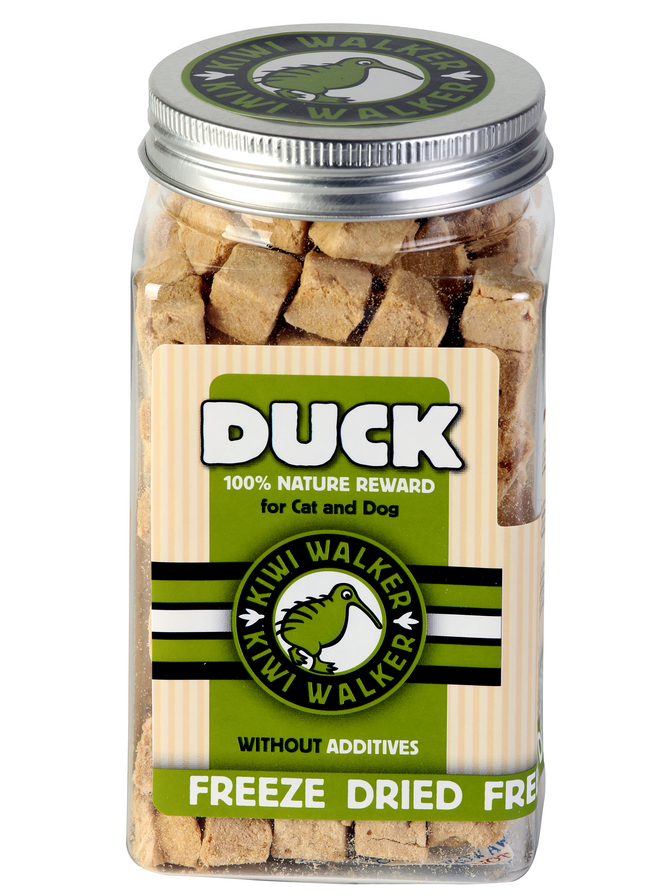 Kiwi Walker Snacks Duck - 100% Duck, freeze-dried, natural treats for dogs and cats