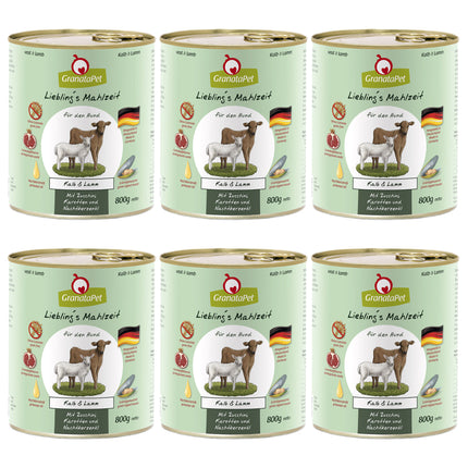 GranataPet Veal & Lamb - grain-free wet dog food, veal and lamb