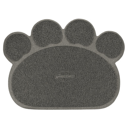 Record Paw Pet Bowl Mat - non-slip mat, mat for bowls and litter boxes in the shape of a paw