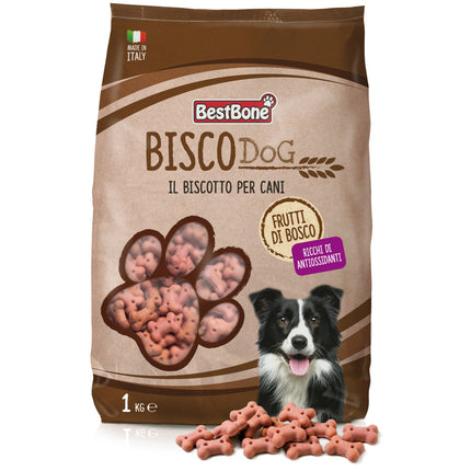 Best Bisco Dog Mixed Berry - antioxidant-rich fruity treats for dogs - Weight: