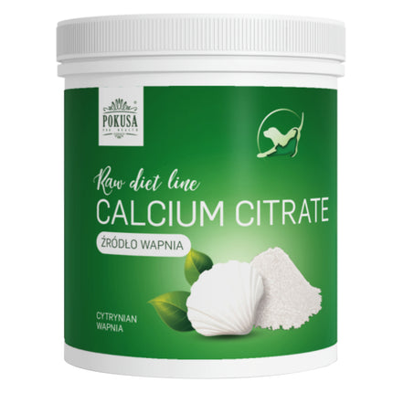 Pokusa RawDiet Calcium Citrate - calcium citrate, supports the bone health, teeth, and circulatory system of dogs and cats.