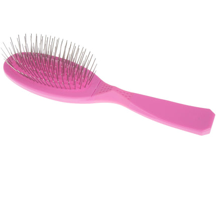 Madan Small Pin Brush - professional small brush with an ergonomic handle, medium-soft metal pins