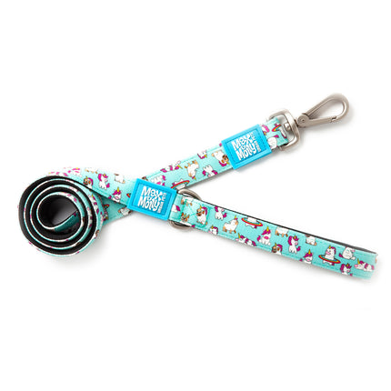 Max&Molly Short Leash Unicorn - colorful urban leash for dogs, unicorn pattern, 120cm