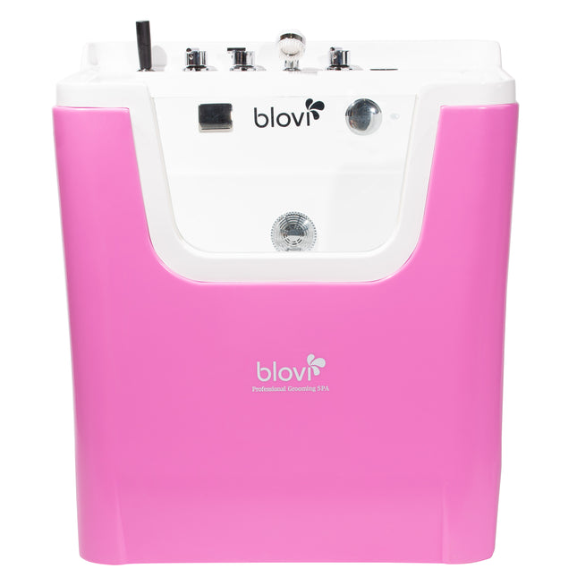 Blovi Professional Grooming SPA - ozone bath with Milky SPA Micro Bubble technology and hydromassage, pink - white