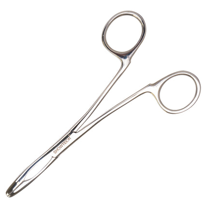 Show Tech Safety Ear Forceps - Straight Ear Hair Removal Tweezers for Dogs