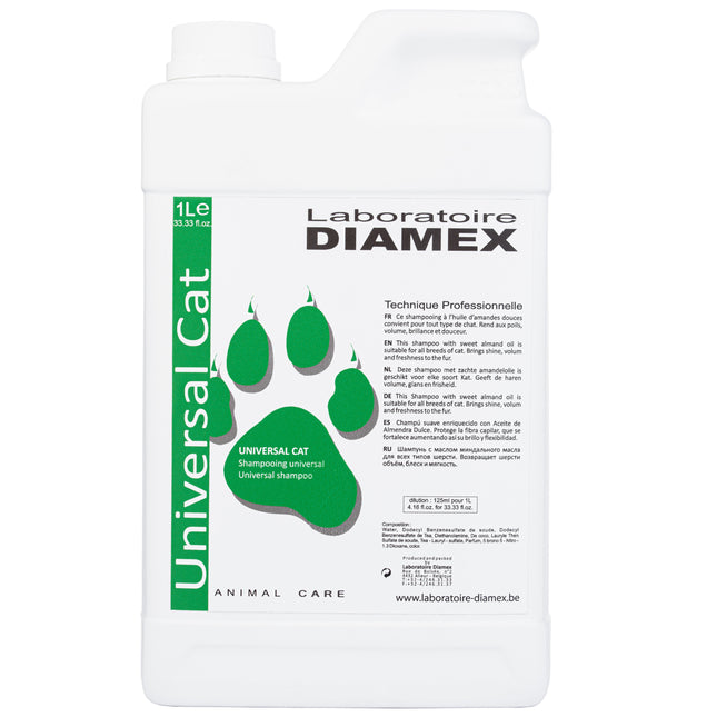 Diamex Universal Cat Shampoo - cat shampoo with sweet almond oil, concentrate 1:8