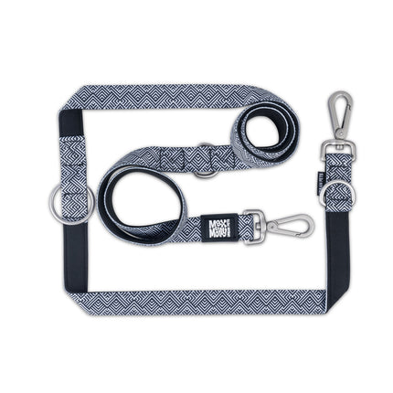 Max&Molly Multi-Leash Mykonos - Adjustable Dog Leash, Greek Pattern, 200cm