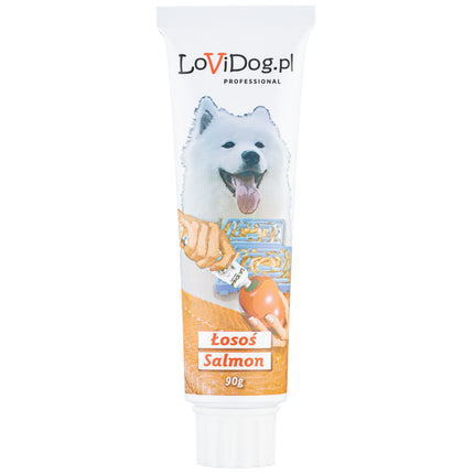 Lovi Dog Premium Pâté - tube pâté for dogs, with salmon, Omega-3, and vitamins