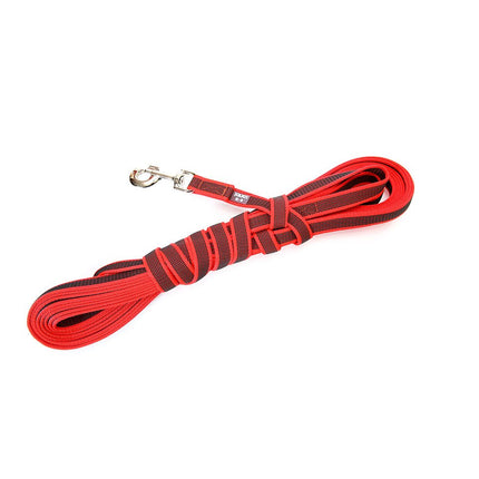 Julius K9 Color & Gray Supergrip Leash With Handle Red - training leash with handle, red, non-slip