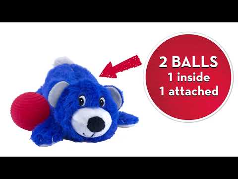 KONG Cozie Pocketz Fox - plush toy for dogs, fox with balls