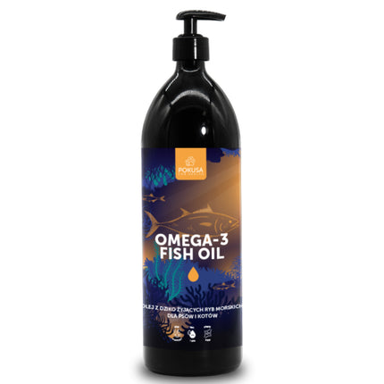 Pokusa Omega - 3 Fish Oil - oil from wild marine fish for dogs and cats