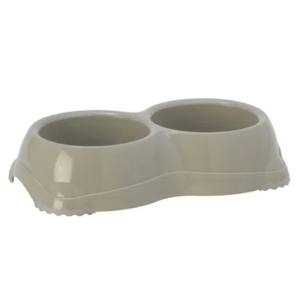 Flamingo Combo Leno - double bowl for dogs and cats, non-slip