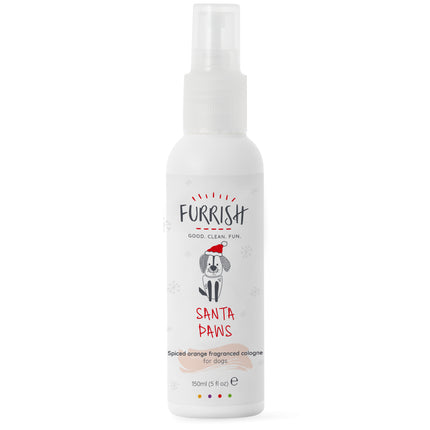 Furrish Santa Paws Cologne - holiday perfume for dogs, fruity-spicy scent