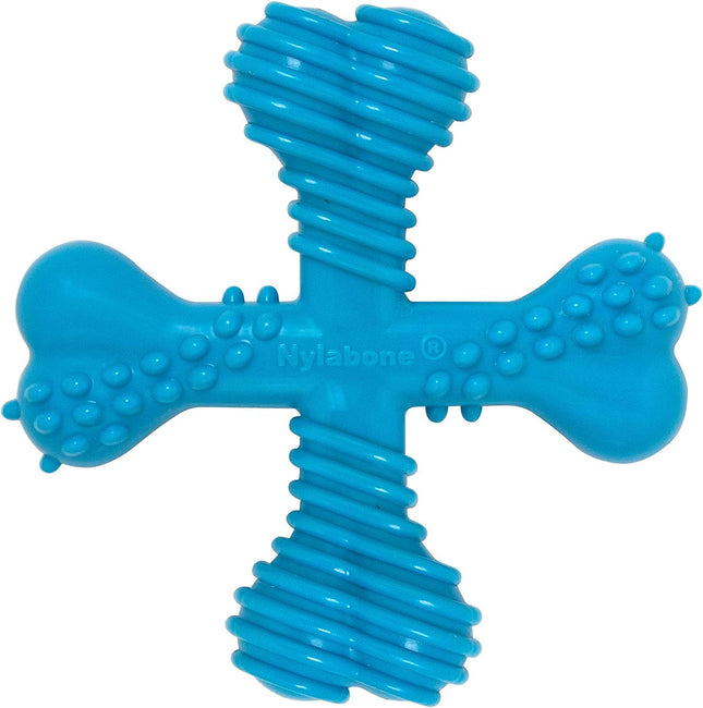 Nylabone Extreme X Shaped Beef Chew - tough chew toy for dogs, beef flavor