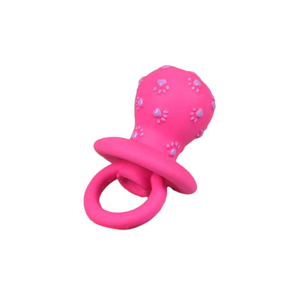 Flamingo Latex Soother - toy, chew for dogs in the shape of a pacifier