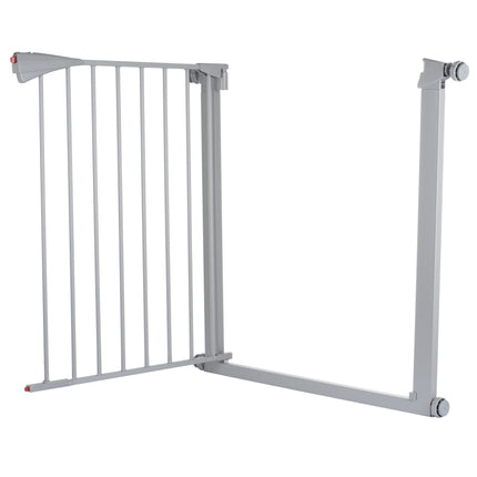 Flamingo Pet Gate Salus Grey - metal pet gate for dogs