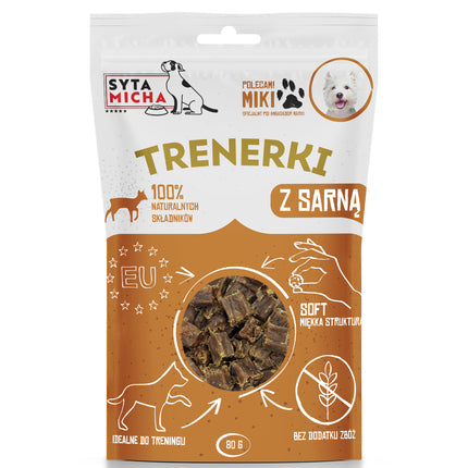 Syta Micha venison training treats - soft dog snacks, single protein and low fat