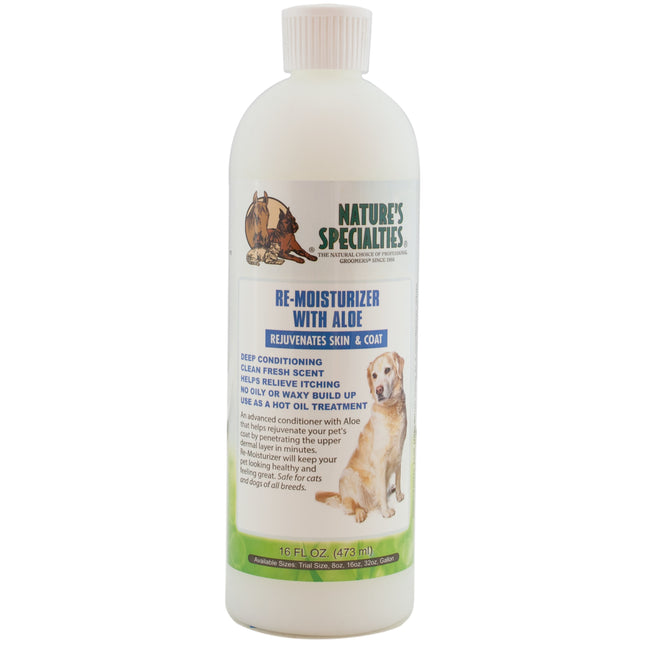 Nature's Specialties Re-Moisturizer - Moisturizing and Regenerating Conditioner for Dogs and Cats, Concentrate