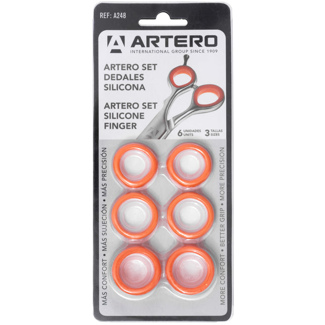 Artero Silicone Finger Rings Set - set of interchangeable rings for scissors