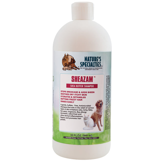 Nature's Specialties Sheazam Shampoo - Soothing - Regenerating Shampoo for Dogs and Cats, Concentrate 1:8