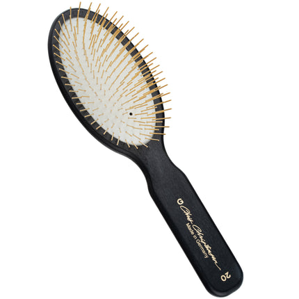 Chris Christensen Oval Pin Brush - elegant brush with gold-plated pins, for long and silky hair