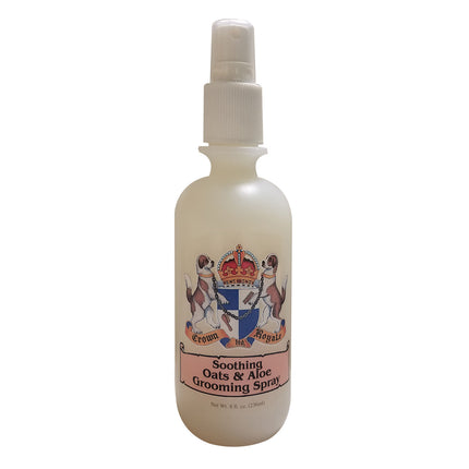 Crown Royale Soothing Oats & Aloe Spray - soothing and moisturizing spray for problematic dog skin, with oats and aloe.