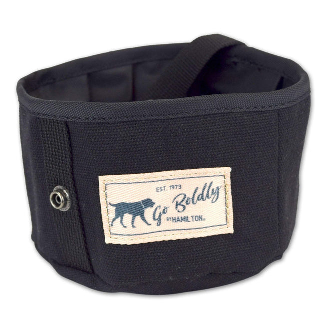 Hamilton Go Boldly Travel Bowl - textile, collapsible travel bowl for dogs