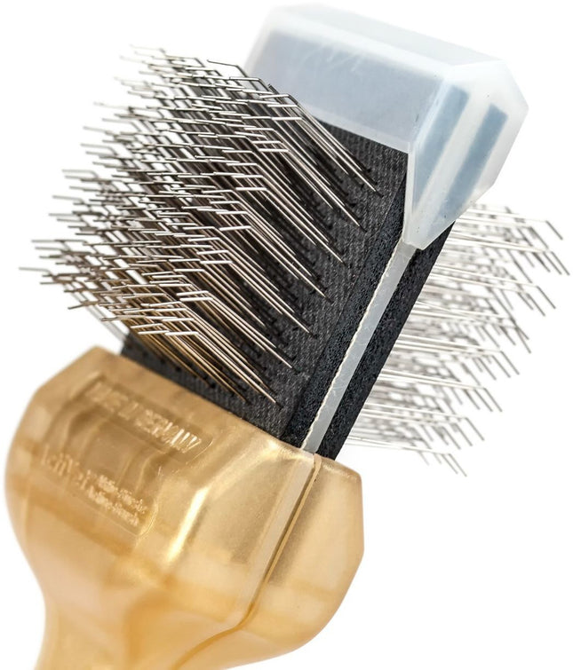 ActiVet Pro Brush Super Soft Coat Grabber - super soft, double-sided, flexible brush for long, silky hair - small 4.5cm