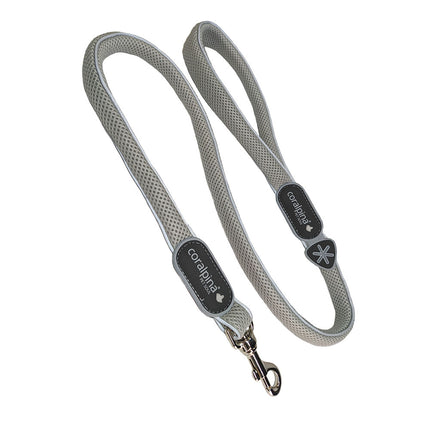 Coralpina Cinquetorri Leash Light Grey - lightweight mesh dog leash