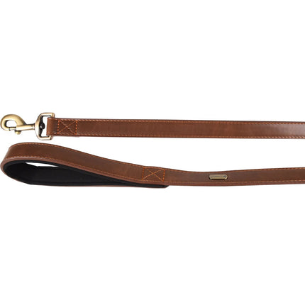 Flamingo Leash Lyabo - dog leash made of eco-leather, padded handle, 100cm