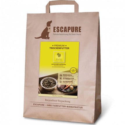 Escapure Premium Turkey - high-quality dog food, oven-baked turkey