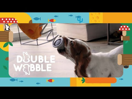 Holland Double Wooble Bubble Buddies - squeaky toy for dogs with a spring, fish in an aquarium