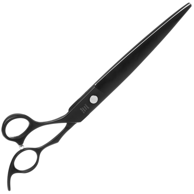 Geib Black Pearl Left Straight Scissors - professional straight scissors made of cobalt steel, left-handed