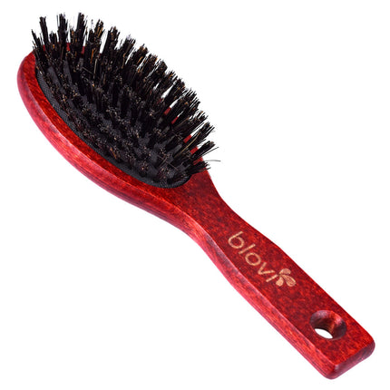 Blovi Wood Brush - small wooden brush with natural bristles, for breeds with short and/or fine hair