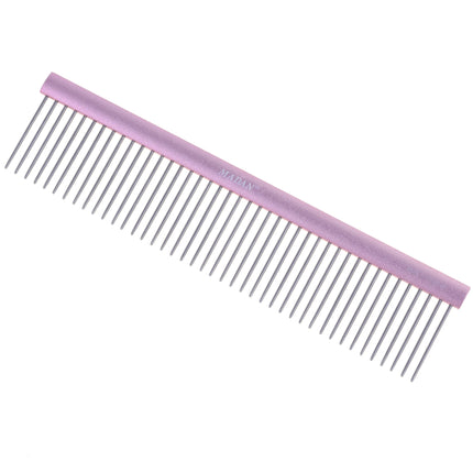 Madan Professional Light Comb 19cm - professional, lightweight comb with an aluminum handle, 3mm pin spacing