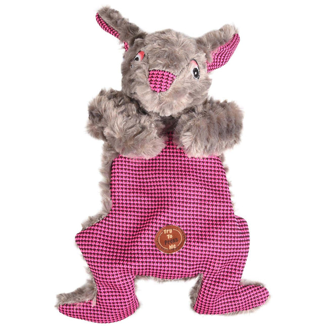 Flamingo Rabbit - crinkly rabbit with movable paws