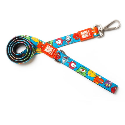 Max&Molly Short Leash Little Monsters - colorful urban leash for dogs, monster pattern, 120cm