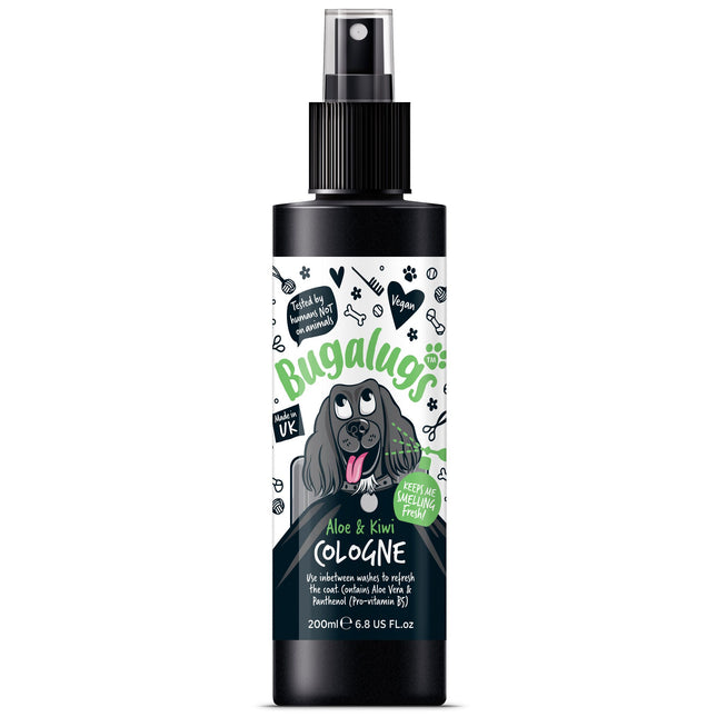 Bugalugs Aloe & Kiwi Cologne - refreshing scented spray for dogs with a fruity fragrance