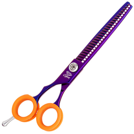 P&W Carat Left Chunker Scissors - single-sided thinning shears for left-handed users, 26 teeth