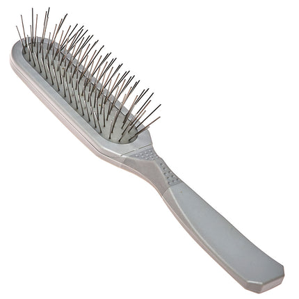 Madan Oblong Pin Brush - professional, elongated brush with an ergonomic handle and metal pins