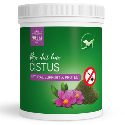 Pokusa RawDietLine Cistus - powdered cistus leaves, herbal supplement supporting the body, for dogs and cats