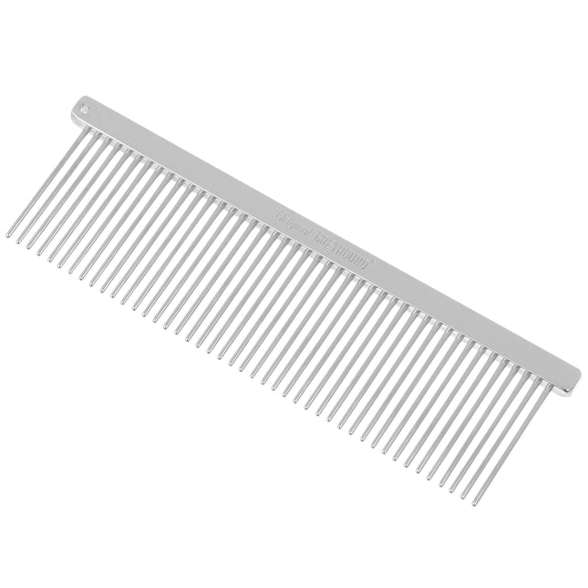 Greyhound Comb 4.5 - professional metal comb with medium tooth spacing