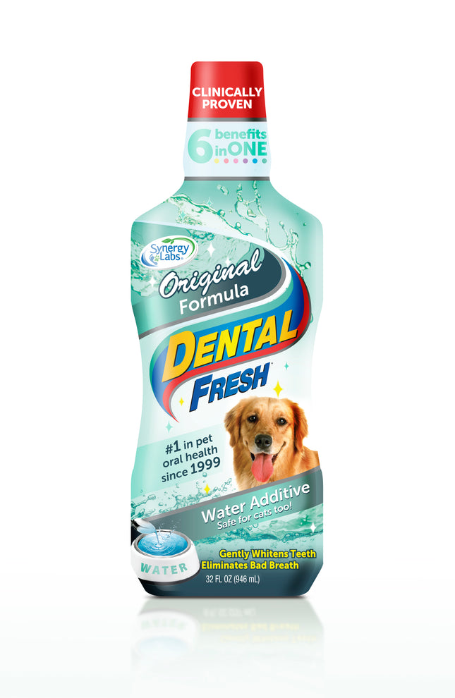 Dental Fresh Water Additive - oral hygiene and dental care product for dogs and cats, water additive