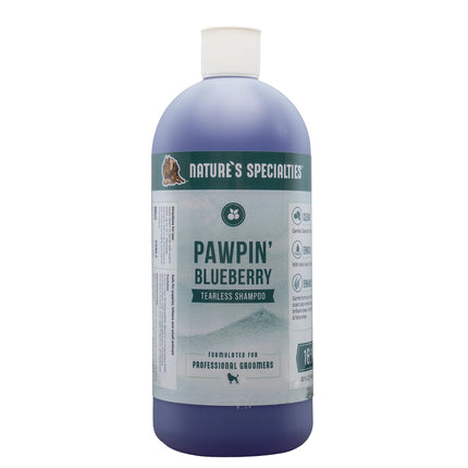 Nature's Specialties Pawpin Blueberry Tearless Shampoo - shampoo for dogs and cats that adds shine, concentrate 1:16