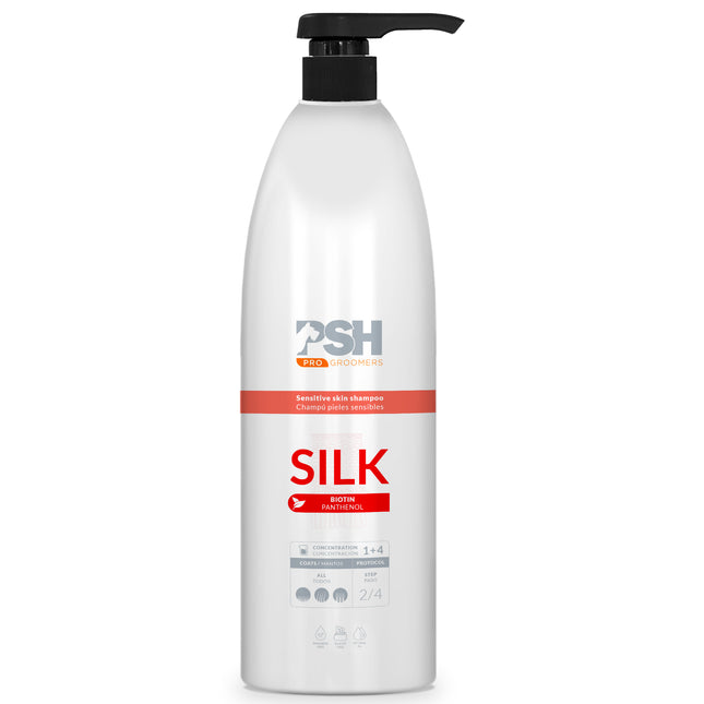 PSH Pro Silk Shampoo - gentle shampoo for dogs and cats with sensitive skin, concentrate 1:4