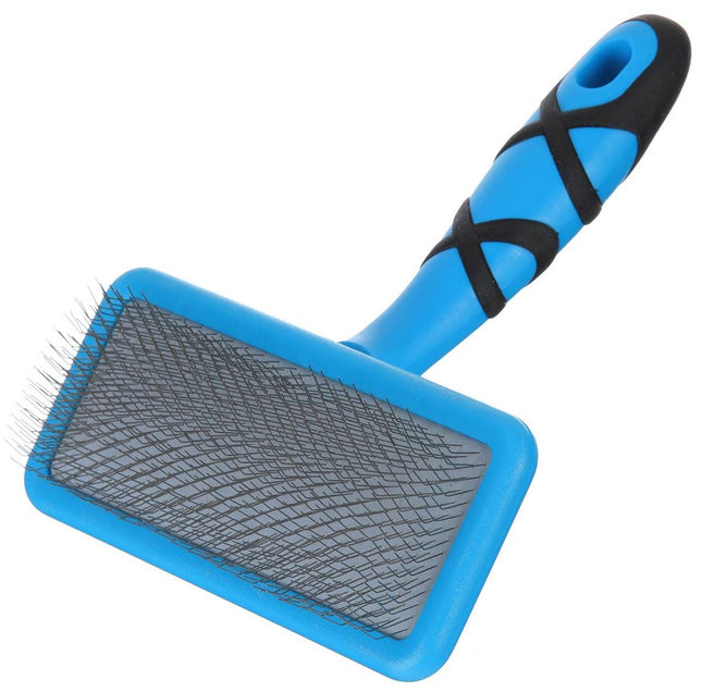 Groom Professional Flat Slicker Brushes Medium - flat and soft poodle brush