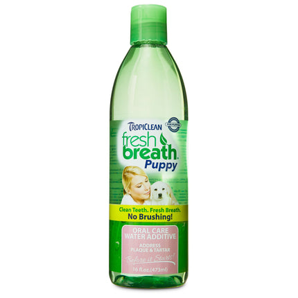 Tropiclean Water Additive Fresh Breath Puppy - natural water additive for the oral hygiene of puppies