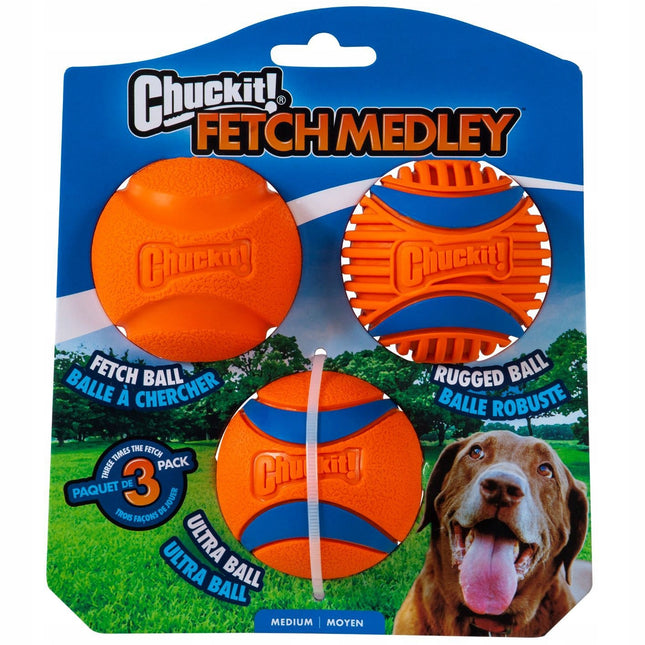 Chuckit! Fetch Medley 3pcs - dog balls